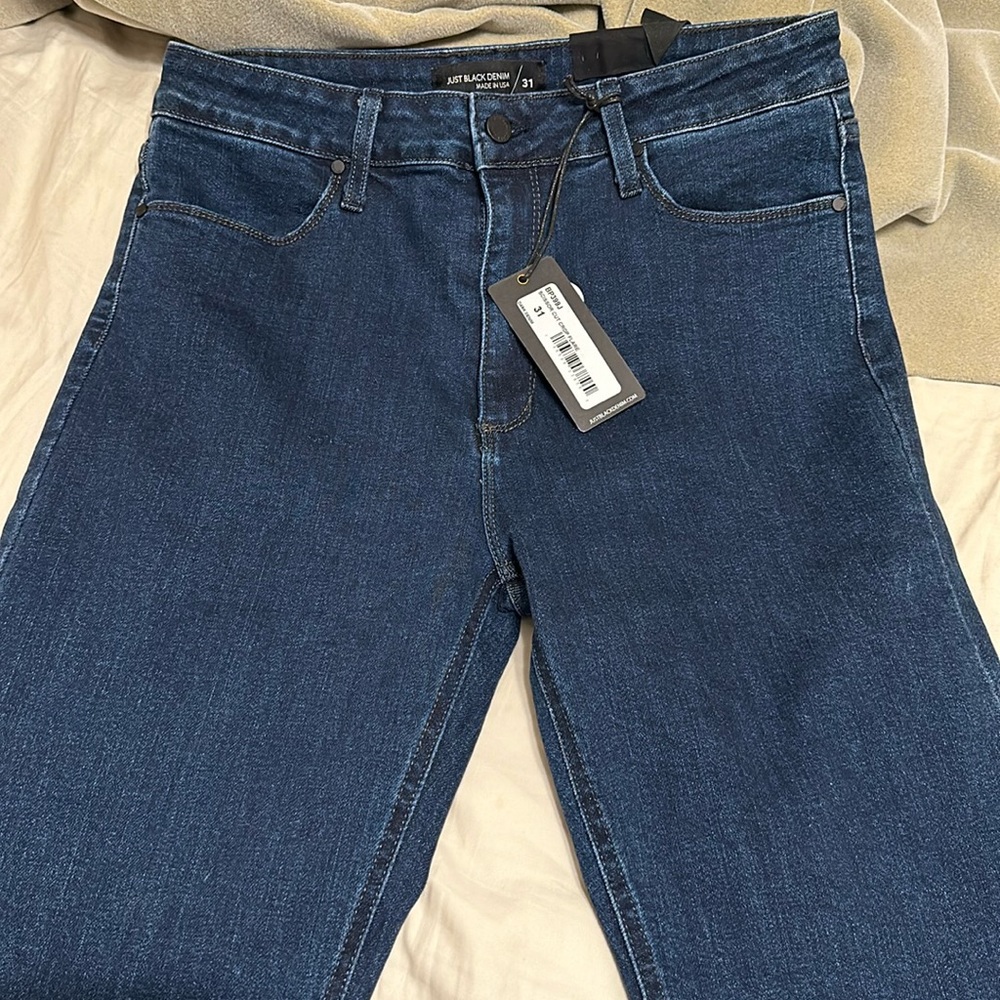 Just black raw hem